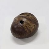 Large Studio Ceramic Free Form Pebble Stone Vase by Jaan Mobach 1967