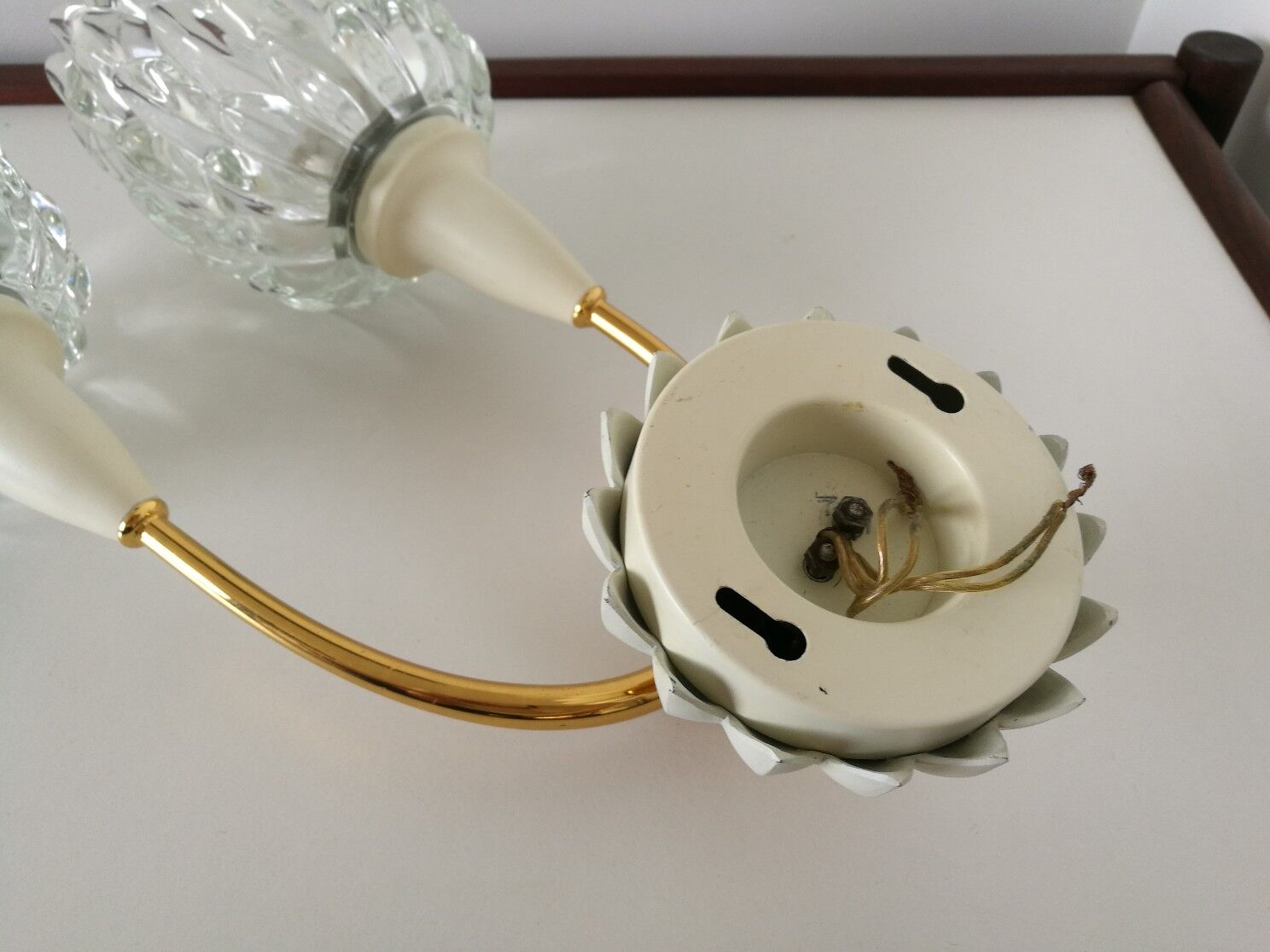 Vintage golden lotus flowers sconce 60