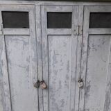Patinated industrial wardrobe