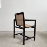 Vintage Wooden Chair with Cane seat by Branko Ursic for Stol Kamnik, 1970s