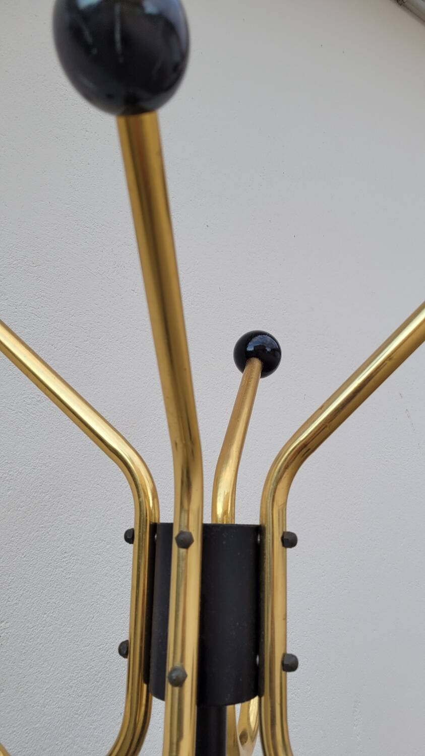 Vintage Parrot Coat Rack with balls 1950s design