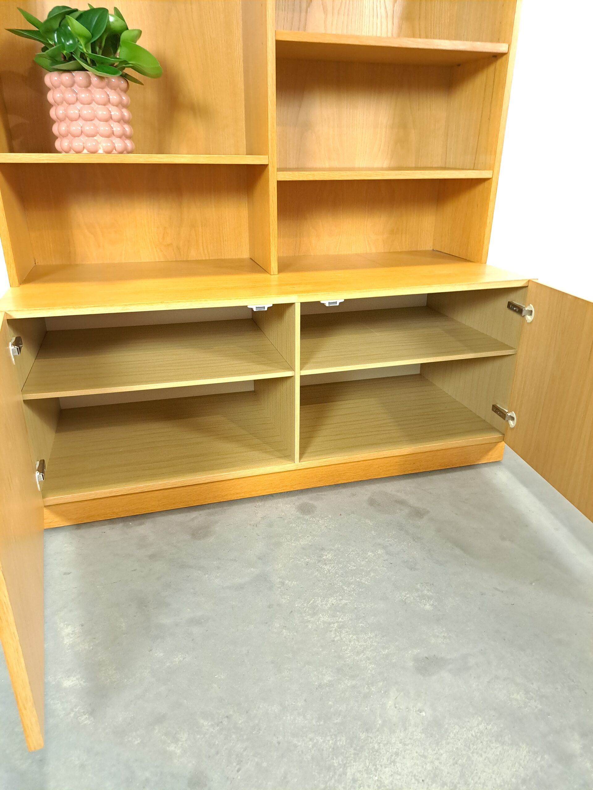 Tall LP bookcase with shelves from Sweden