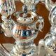 Christofle Malmaison 5-piece coffee and tea service with tray