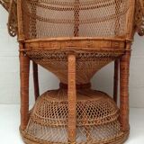 Armchair Emmanuelle rattan 1970