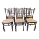 Suite de 6 chaises bistrot en cannage Fischel