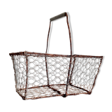 Old wired metal basket