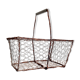 Old wired metal basket
