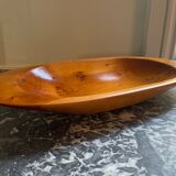 Oval wooden dish