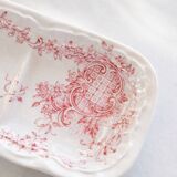 Small 19th-century dish in pink ironstone.