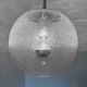 Suspension verre bullé années 70