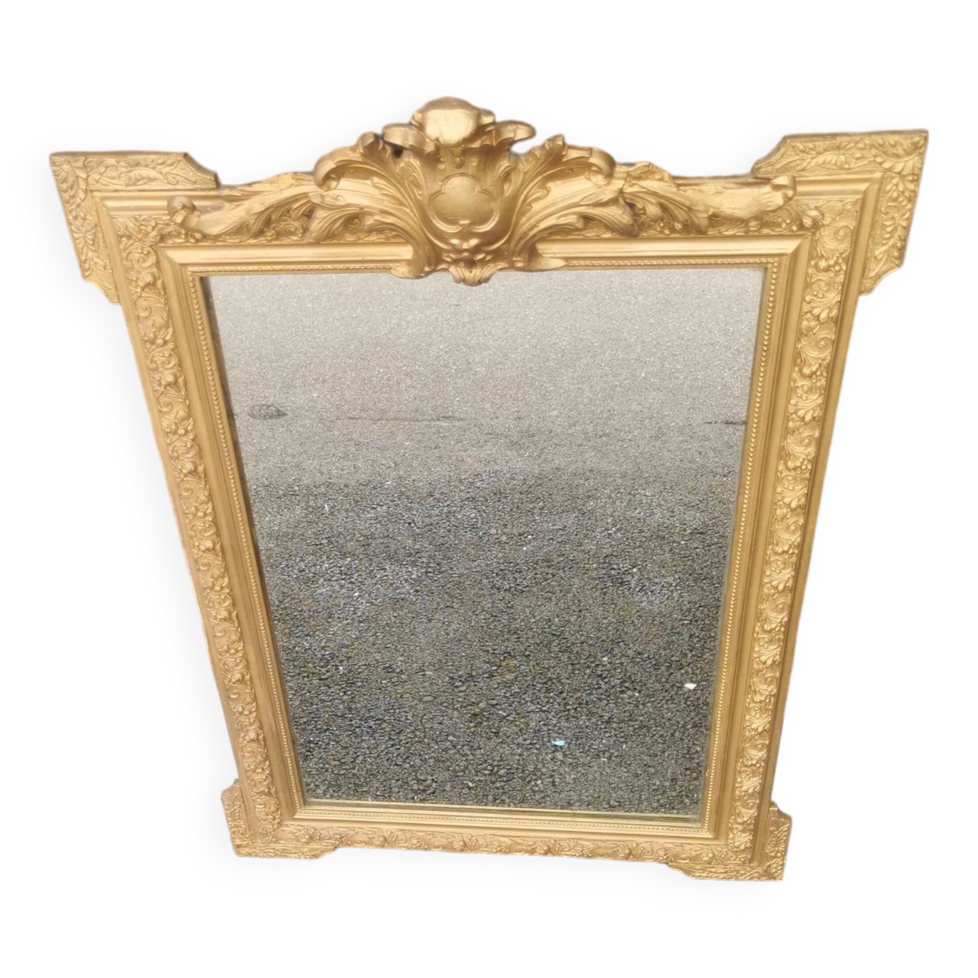 Louis XV style gilded mirror
