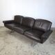 Vintage design leather 3-seater sofa De Sede DS-31 from the 1960s.