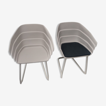 Set of 2 rift chairs by Patricia Urquiiola - Moroso