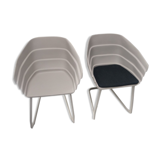 Set of 2 rift chairs by Patricia Urquiiola - Moroso