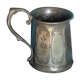 Choppe de bière en étain.