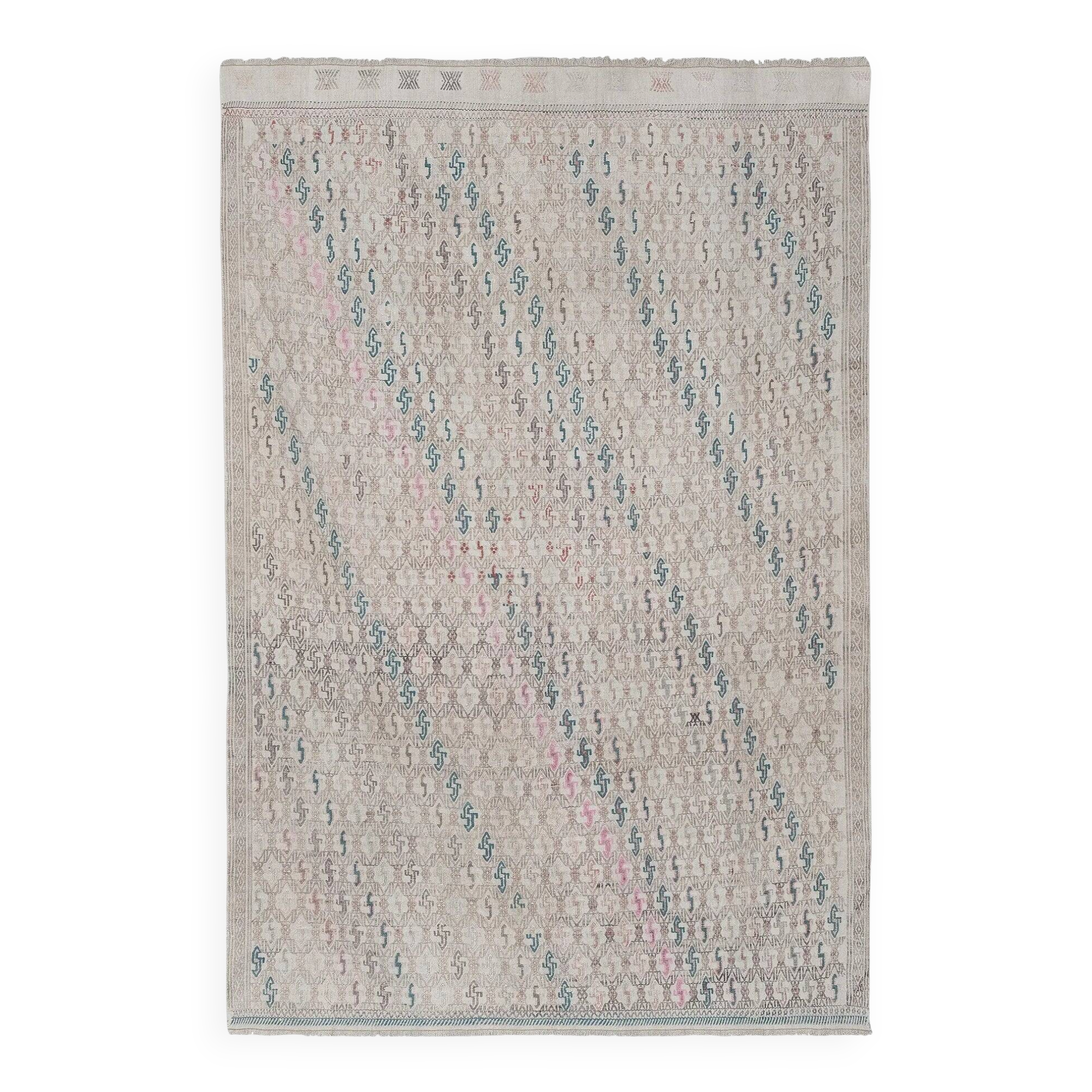 Tapis Kilim turc vintage tissé main