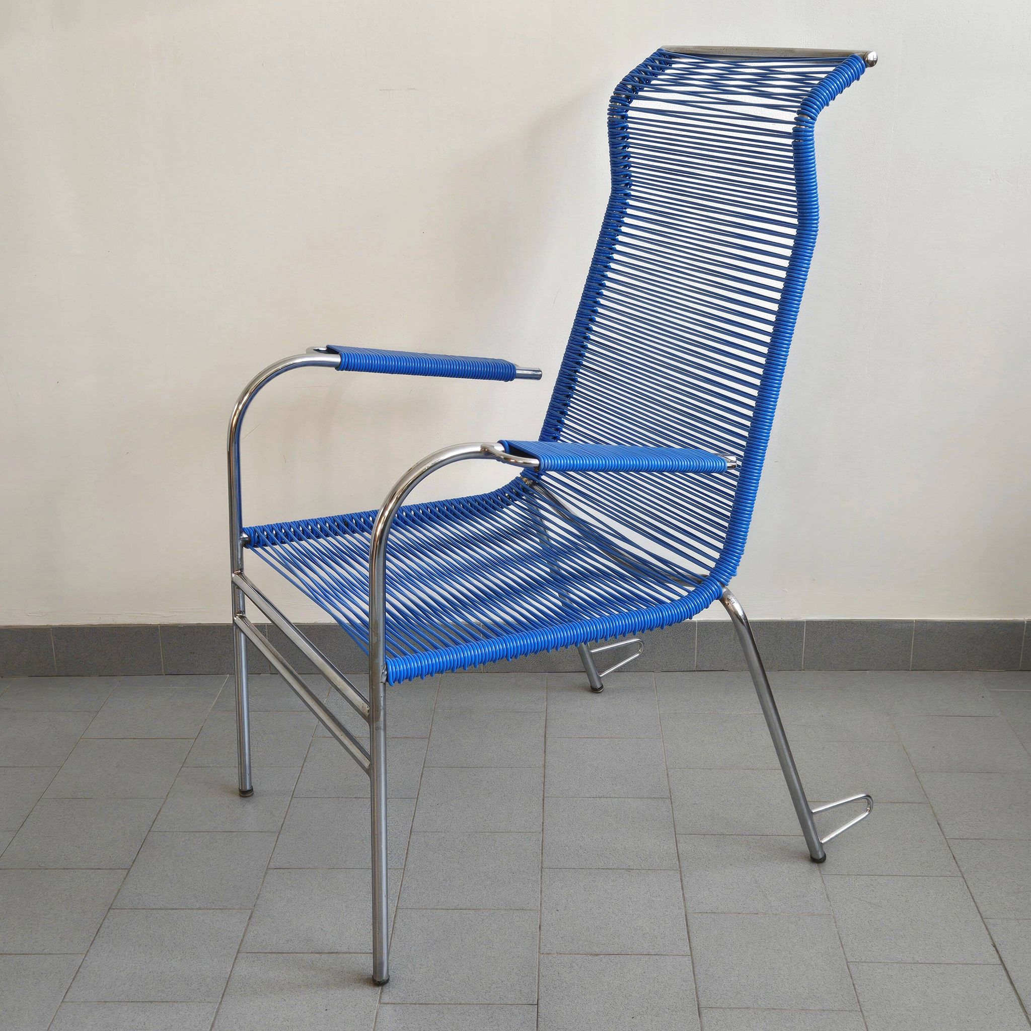 Vintage 1960s Scoubidou armchair