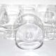 Series of 6 glasses vintage crystal cognac balloon Saint-Louis