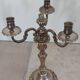 Set of 2 silver metal chandelier Louis XVI style