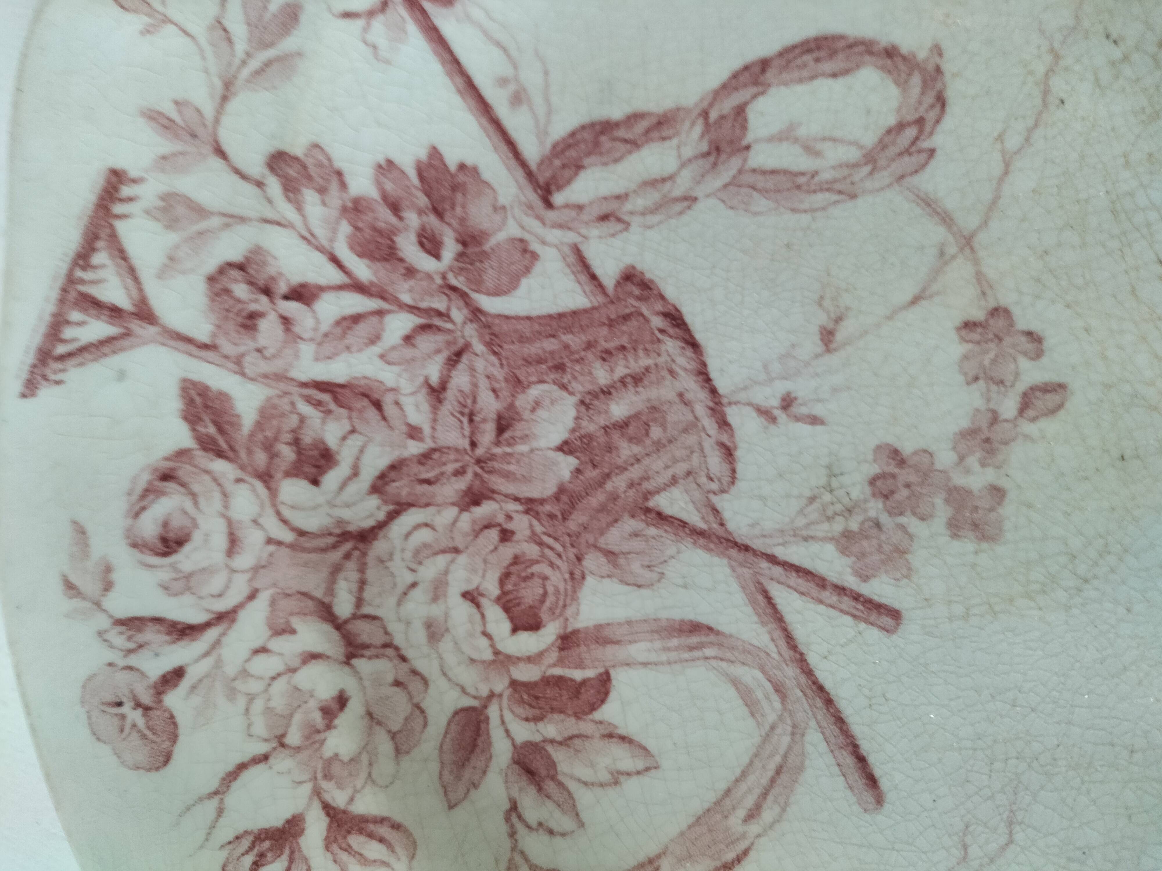 Antique Gien plate – Danube decor