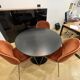 MEETING TABLE DIAMETER 100 cm BLACK BASE