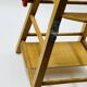 Chaise haute poupée vintage en bois transformable trotteur