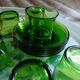 6 antique Duralex coffee cups