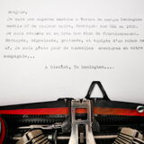 Typewriter Remington model 5T black usa revised ribbon new