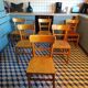 Set 6 chaises de bistrot 1950