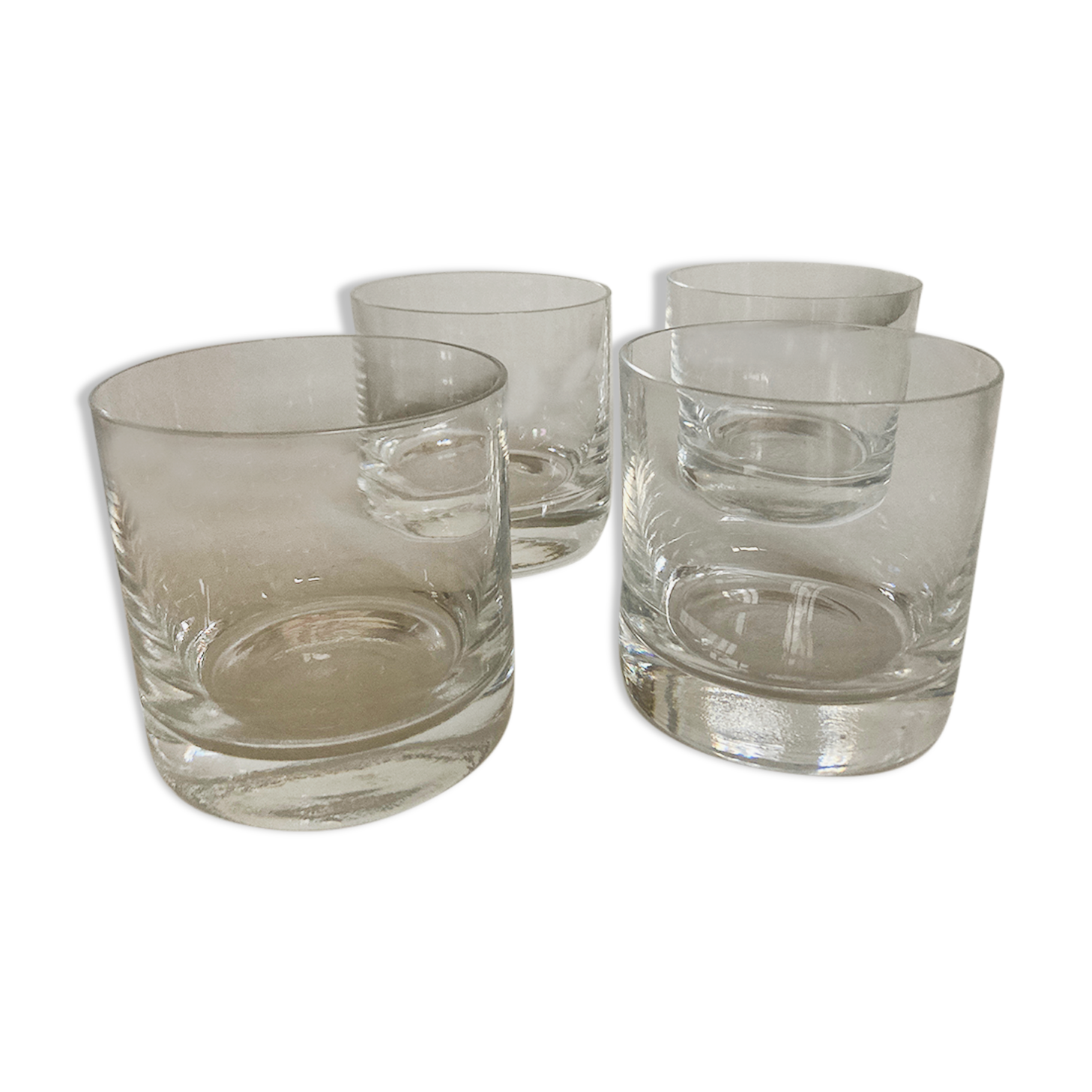 Product BHV Set of 4 smooth solid crystal whisky glasses