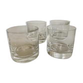 Produit BHV Set de 4 verres a whisky massifs lisses en cristal sonnant