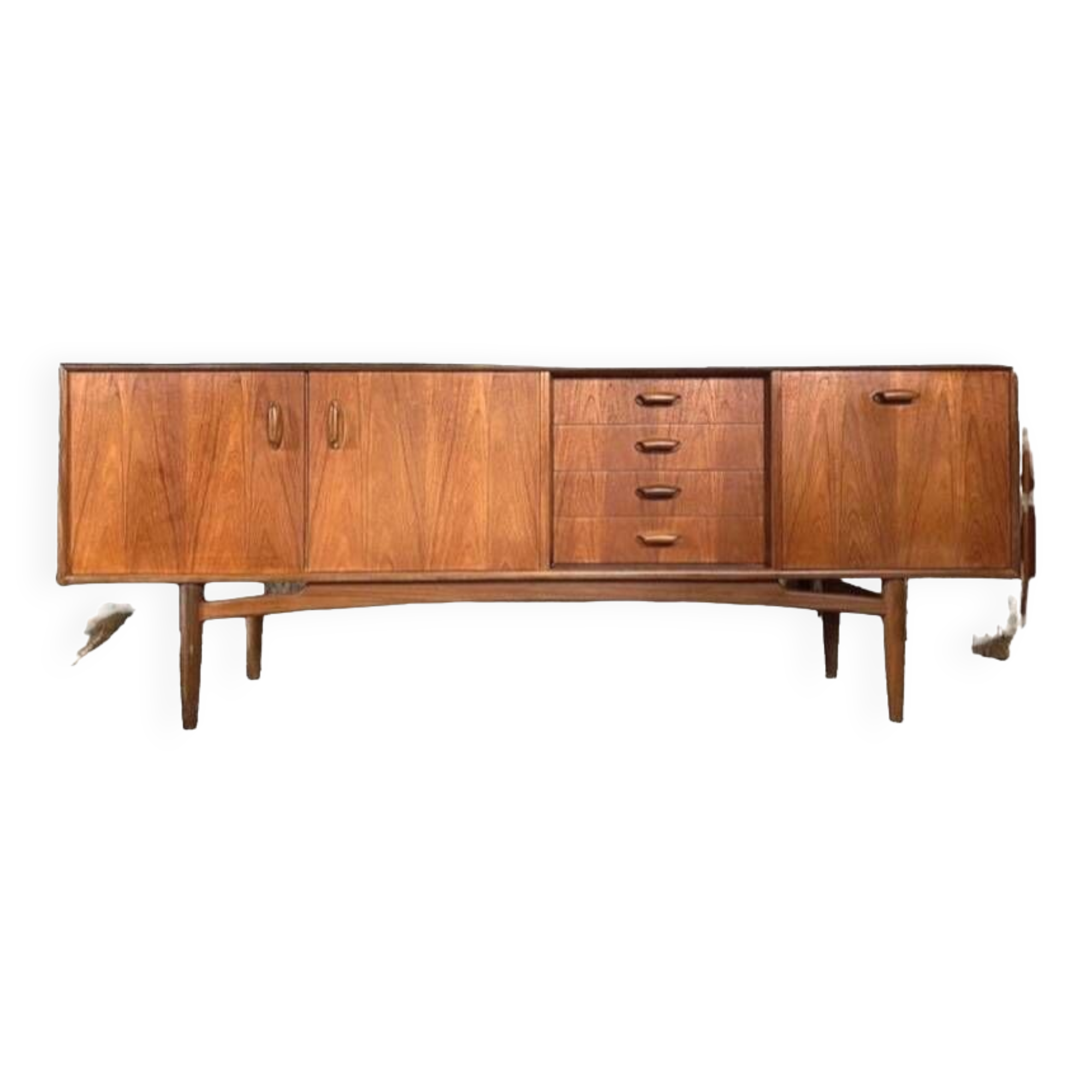 Vintage Scandinavian sideboard, Teak sideboard from the 60s, 70s