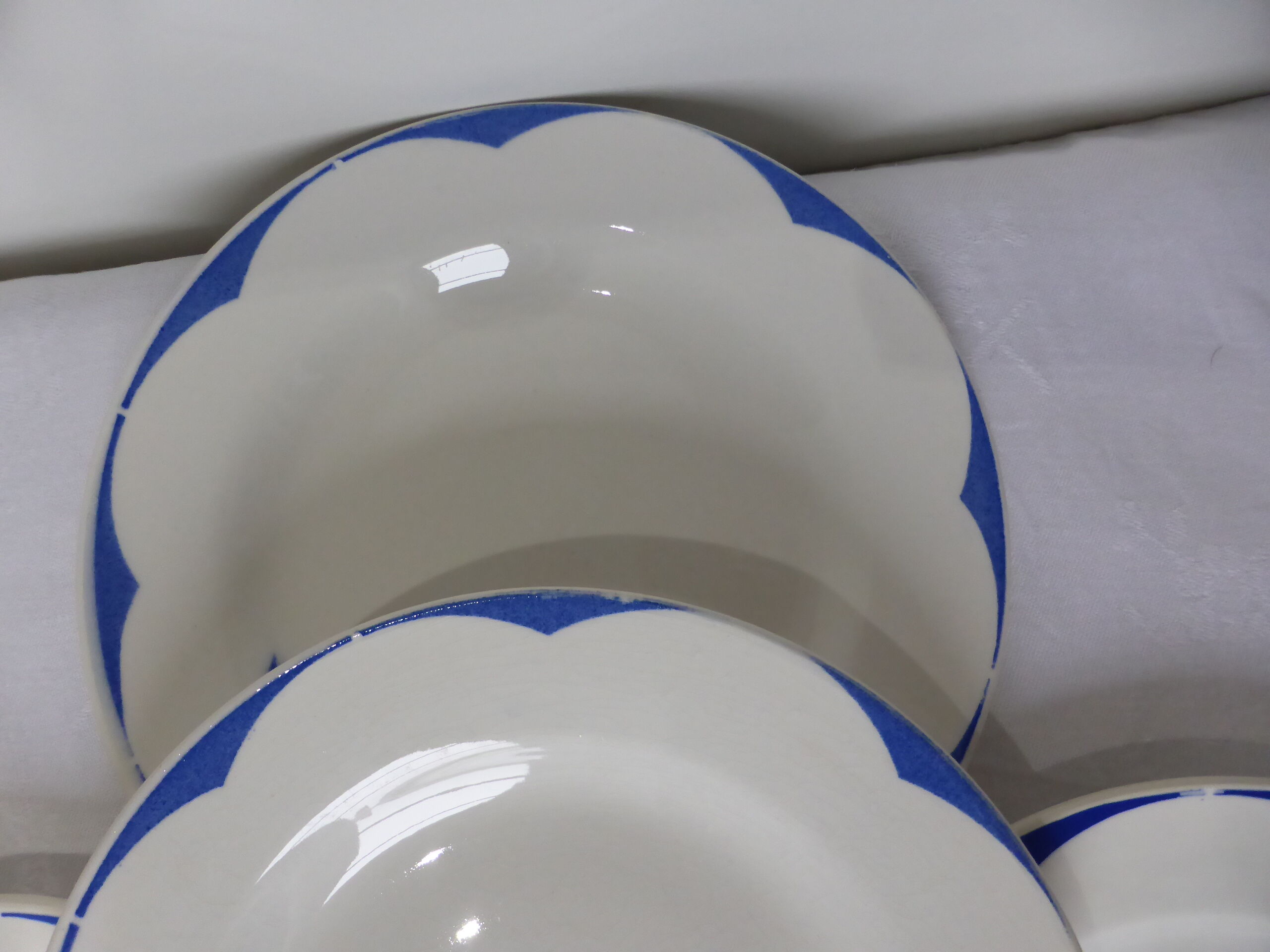 4 flat plates of Digoin Sarreguemines model Corsica 211209