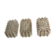 Lot 3 appliques brique de verre 1960