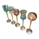 Blown glass liqueur glasses