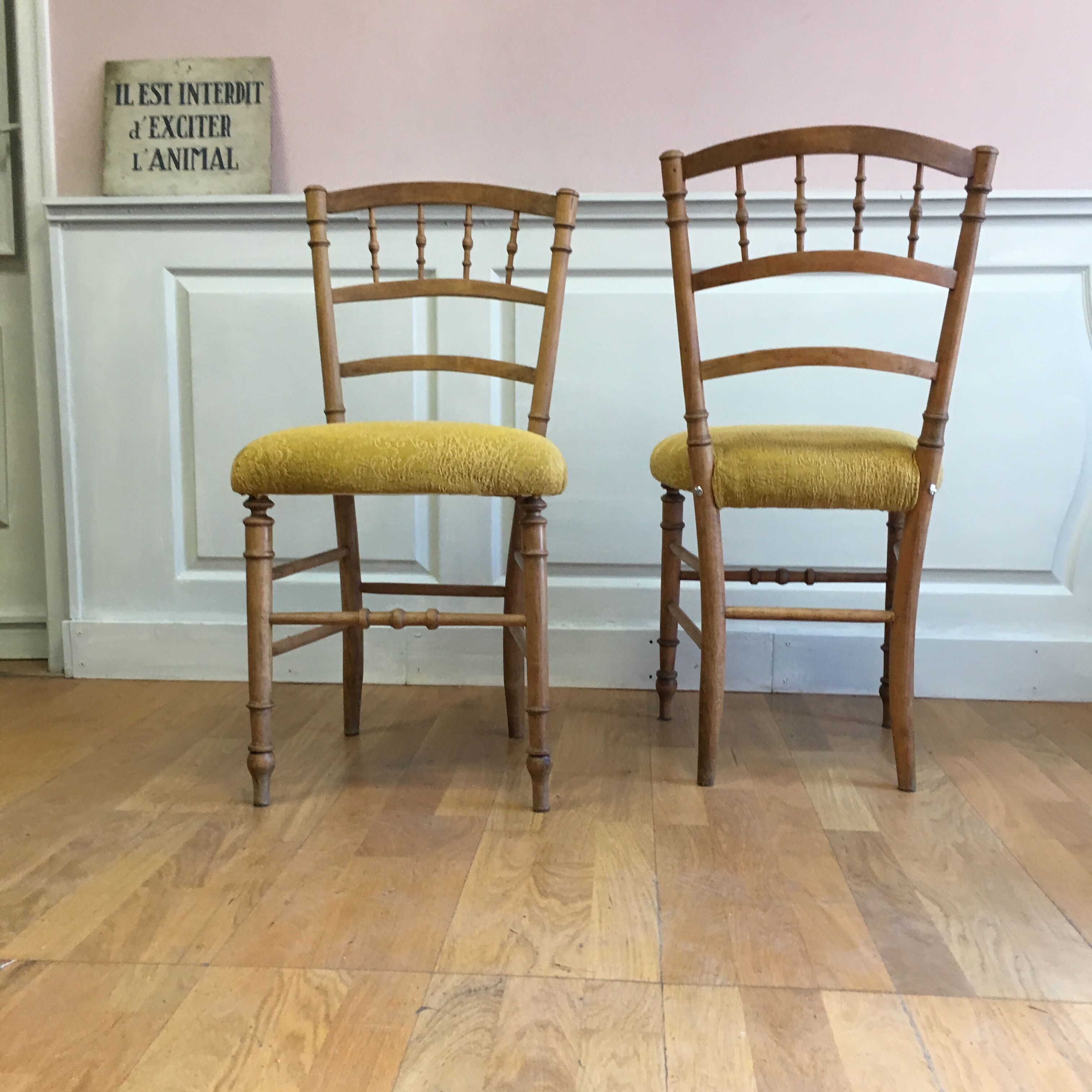 Pair of napoleon iii chairs