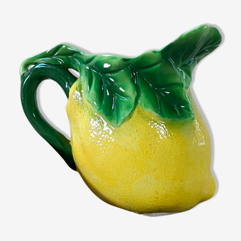 Carafe barbotine citron