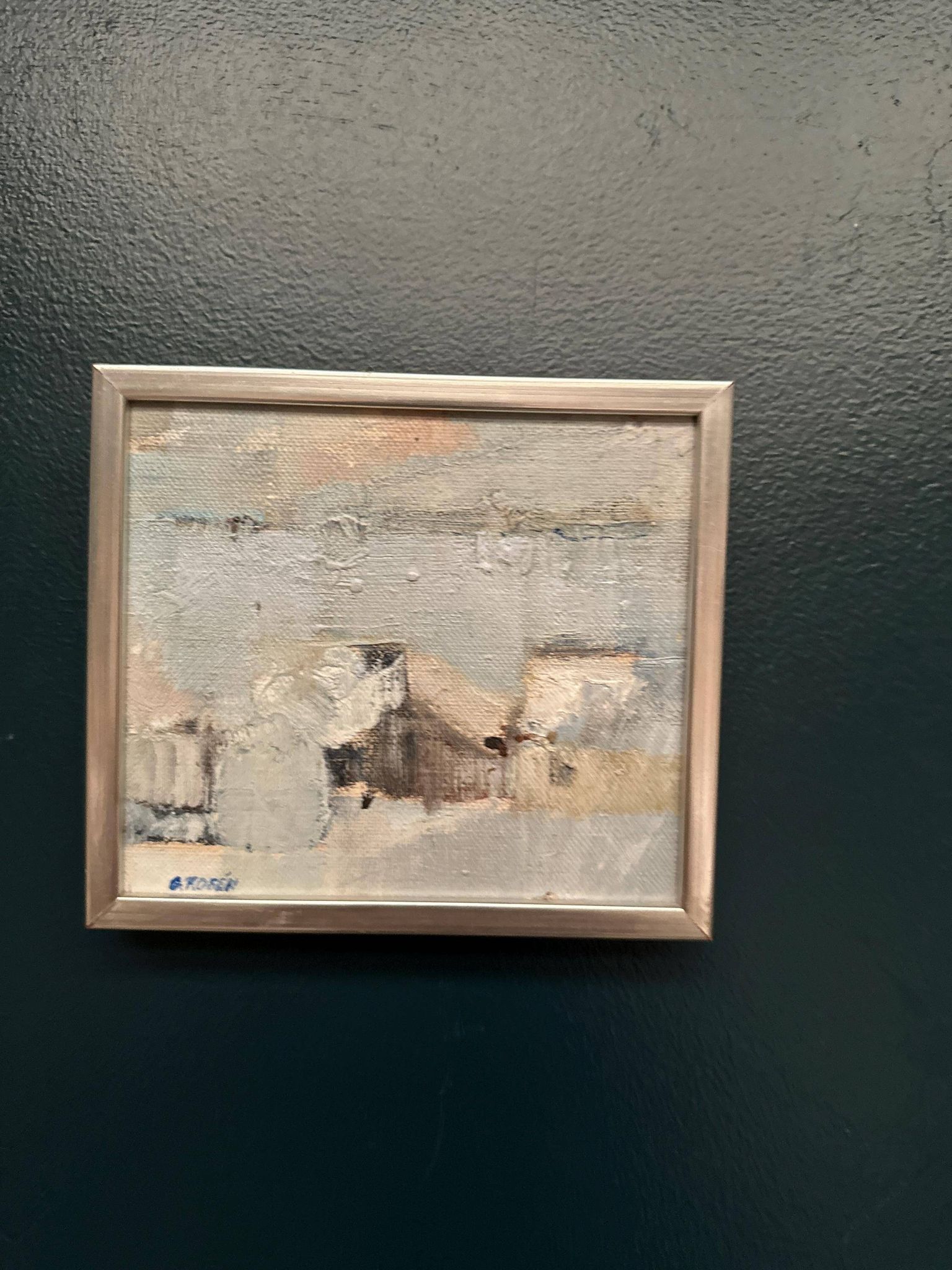 Original Swedish Oil on Board – “Abstract Seascape” by G. Rosén