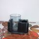Appliques Allibert Salle de bain vintage 1970/1980 bleu et verre a dents