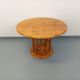 Vintage Scandinavian round dining table Rainer Daumiller in pine.