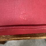 Pair of 1950s wooden cross-braced chairs