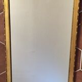 Rectangular mirror wooden gold 67 x 37 cm