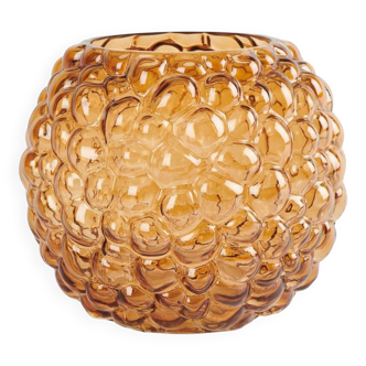 Vase ambre rond