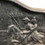 Chimney plate camargue scene