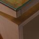 Mid-century Gio Ponti desk / Italian desk with a wooden and glass top