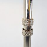 Chrome brutalist floor lamp, 1970s