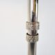 Chrome brutalist floor lamp, 1970s