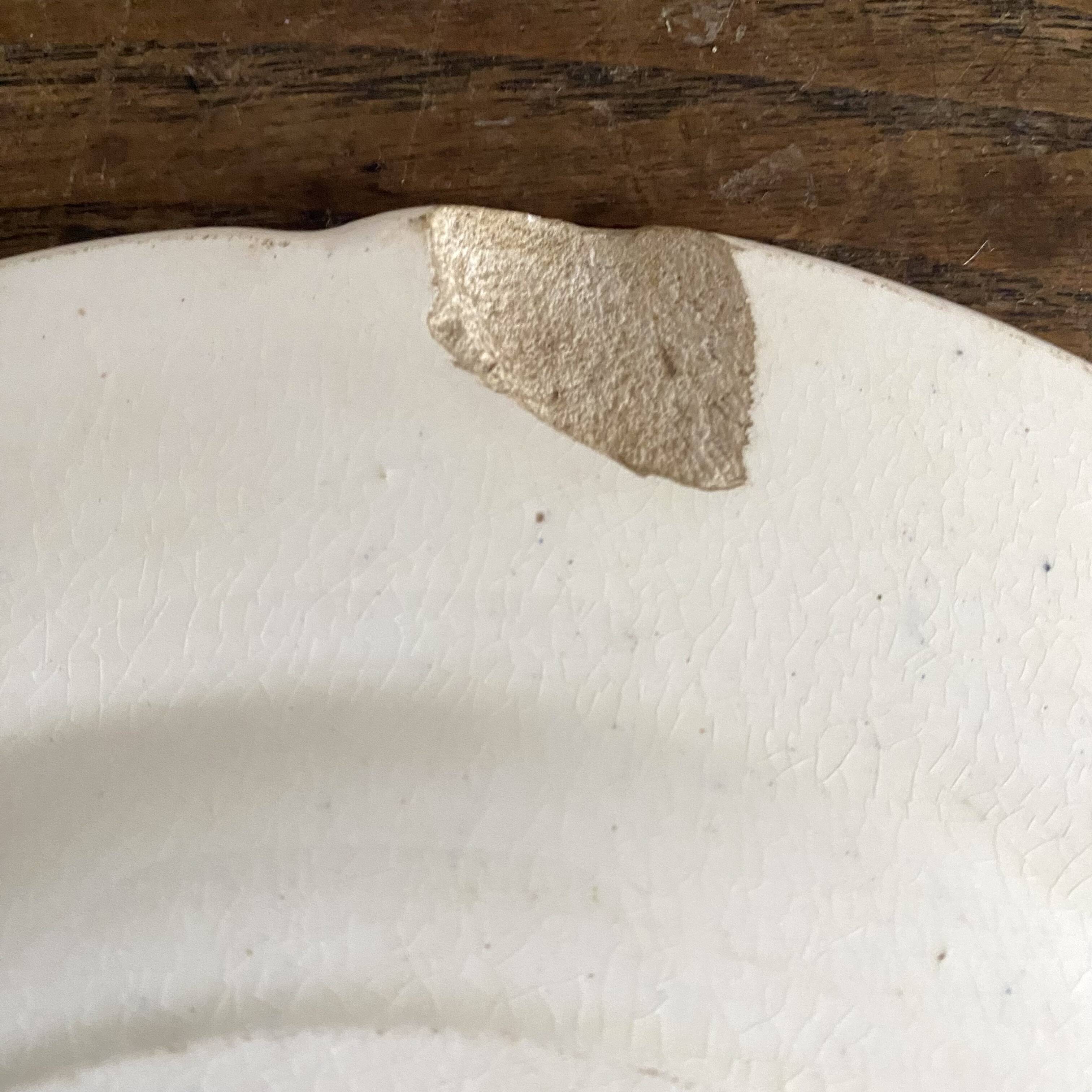 Assiette terre de fer "Rustic" paon