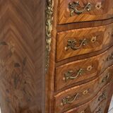 Louis XV style rosewood chest of drawers