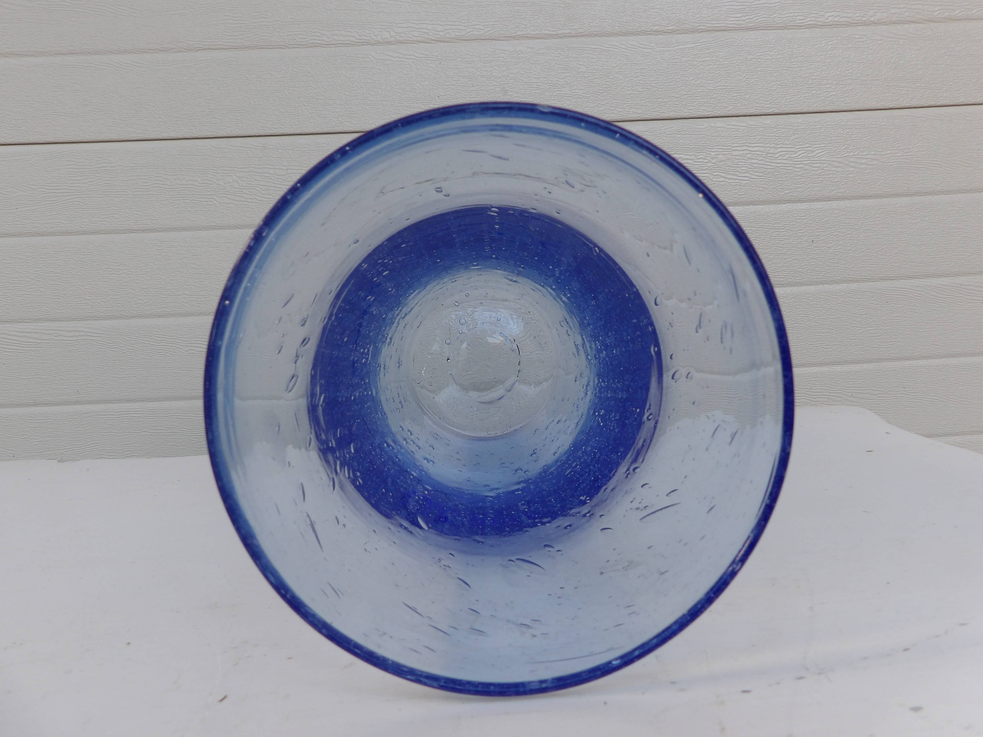 bubble glass vase